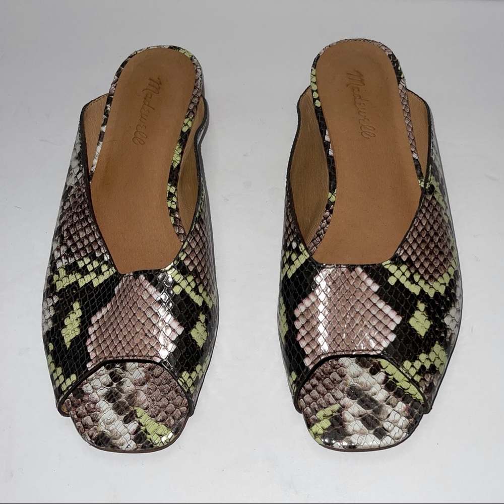 Madewell The Erica Peep Toe mule size 8.5
